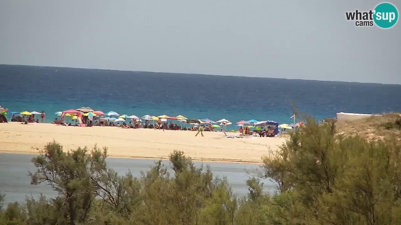 Webcam Chia – Vista en directo de la playa Su Giudeu