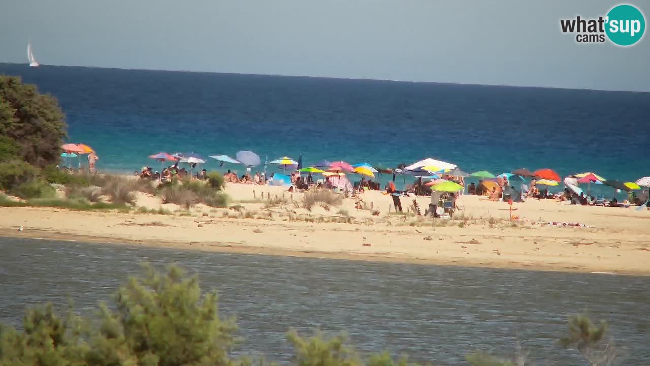 Webcam Chia – Vista en directo de la playa Su Giudeu