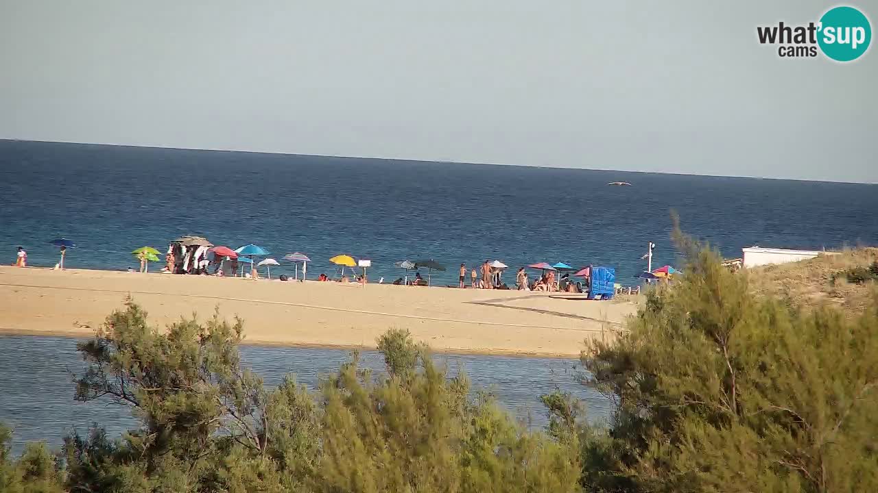 Webcam Chia – Vista en directo de la playa Su Giudeu