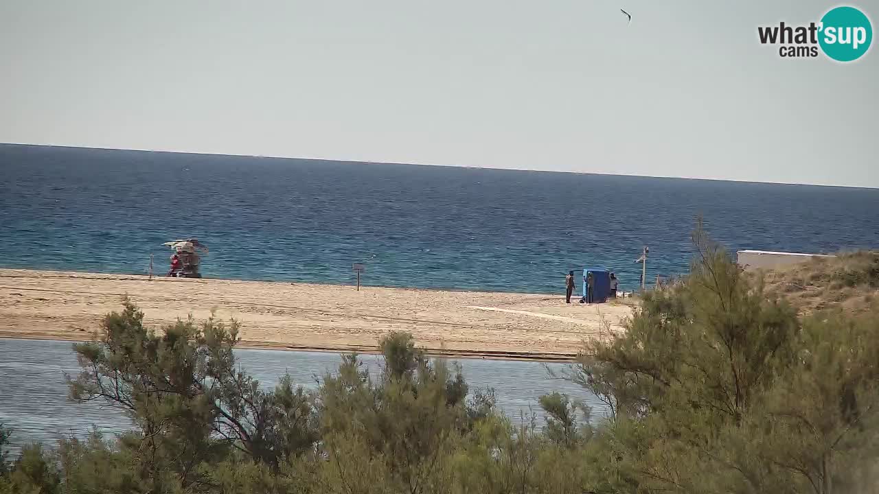 Webcam Chia – Vue en direct de la plage Su Giudeu