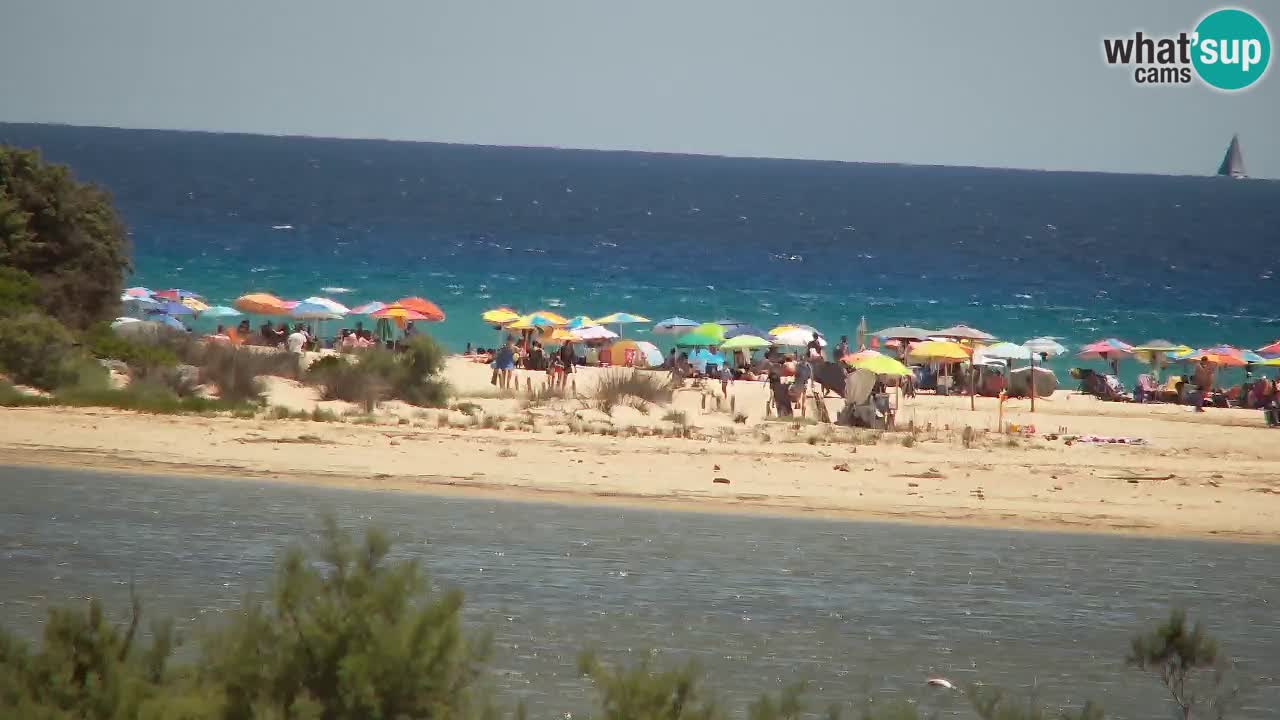 Webcam Chia – Vista en directo de la playa Su Giudeu