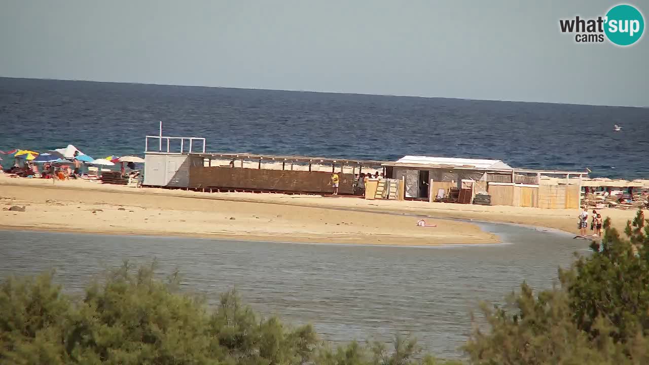Webcam Chia – Vue en direct de la plage Su Giudeu