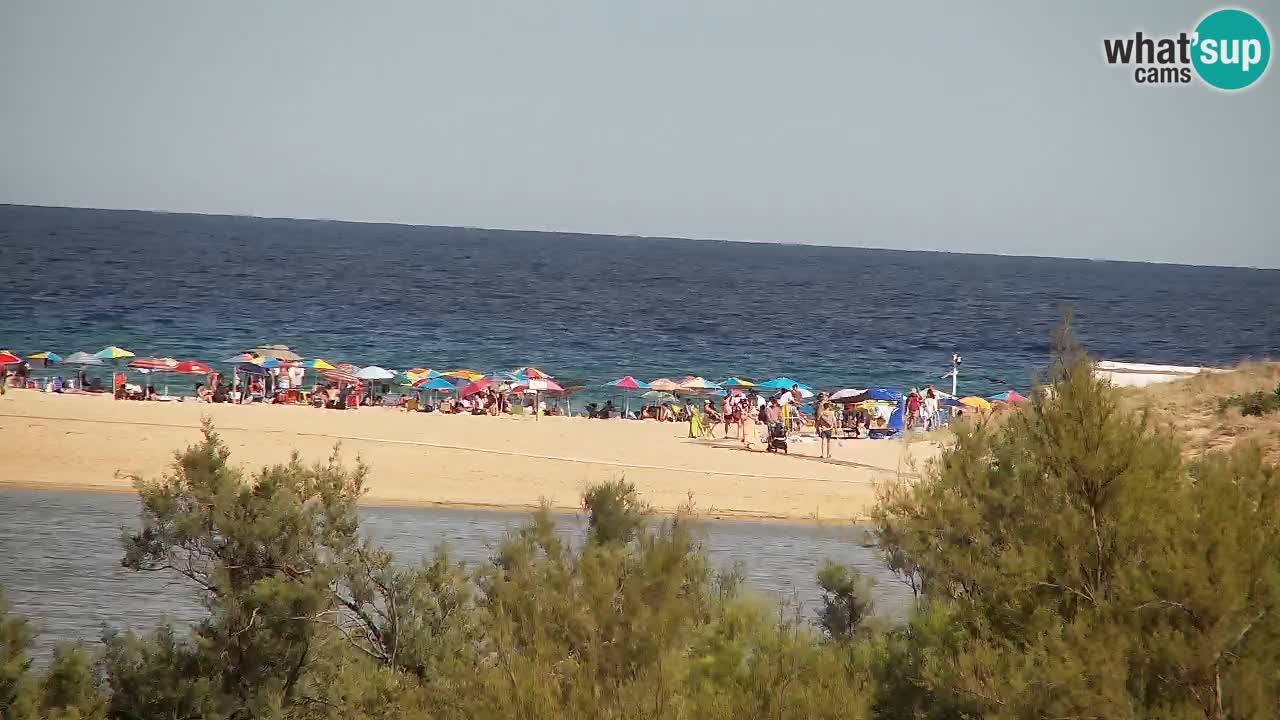 Webcam Chia – Vue en direct de la plage Su Giudeu