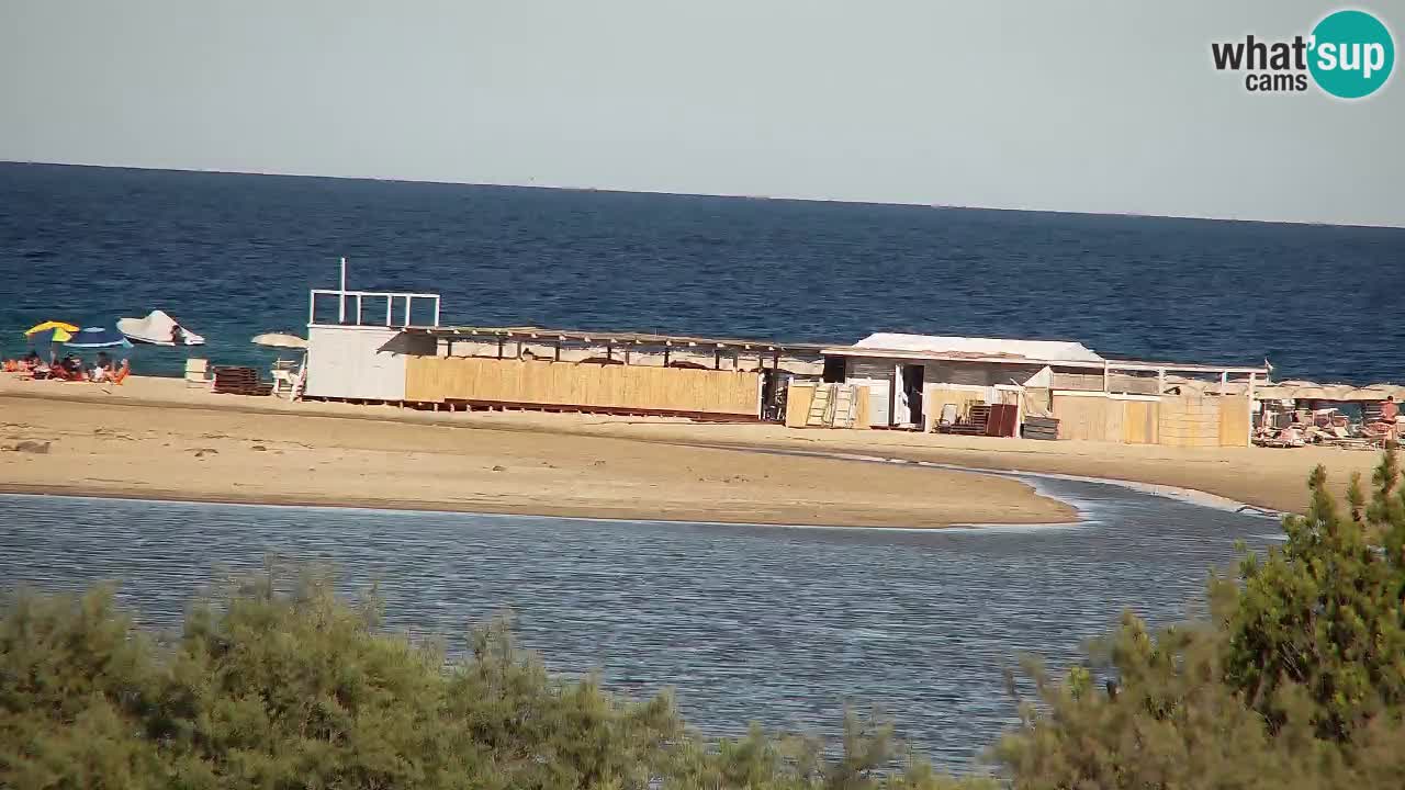 Webcam Chia – Vue en direct de la plage Su Giudeu