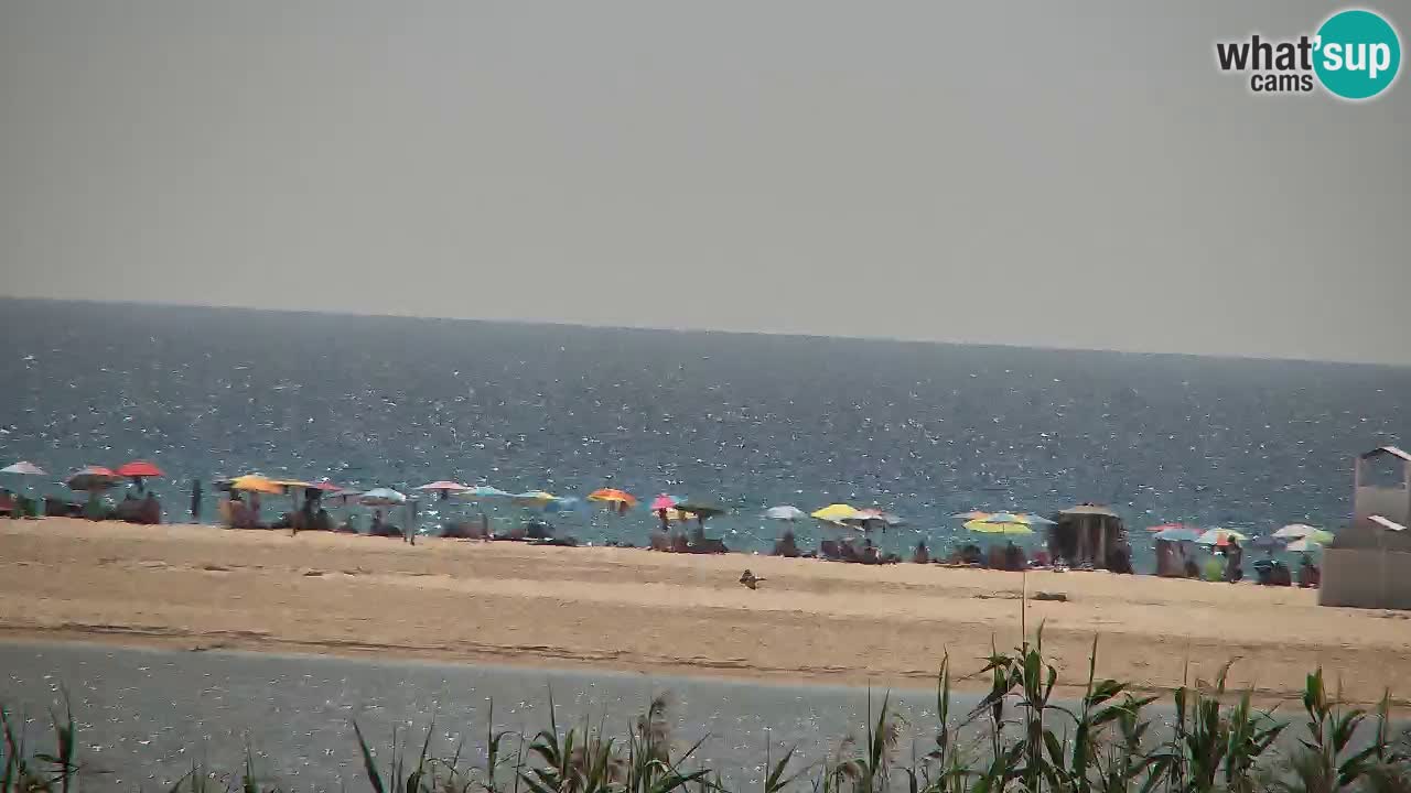 Webcam Chia – Vue en direct de la plage Su Giudeu