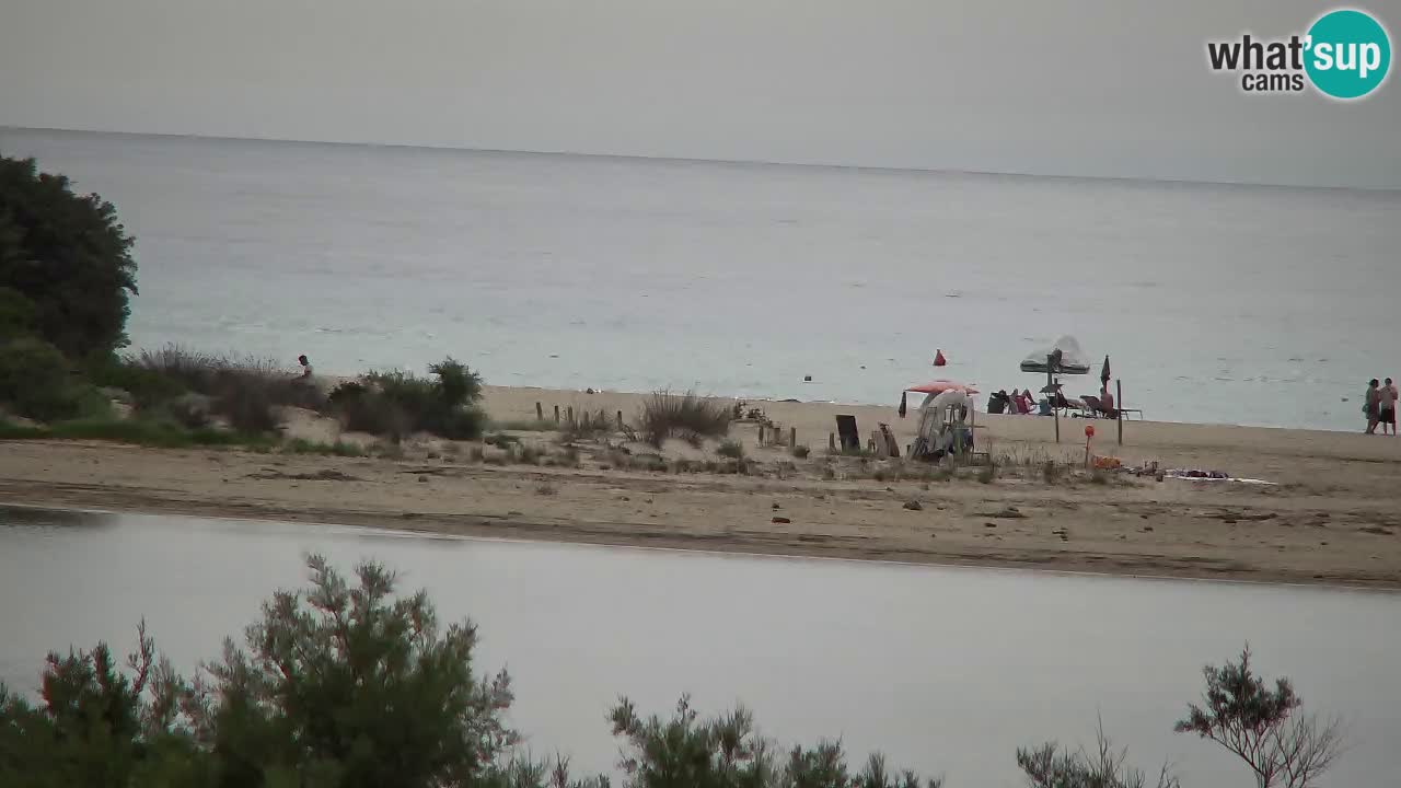 Spletna kamera Chia – Pogled v živo na plažo Su Giudeu