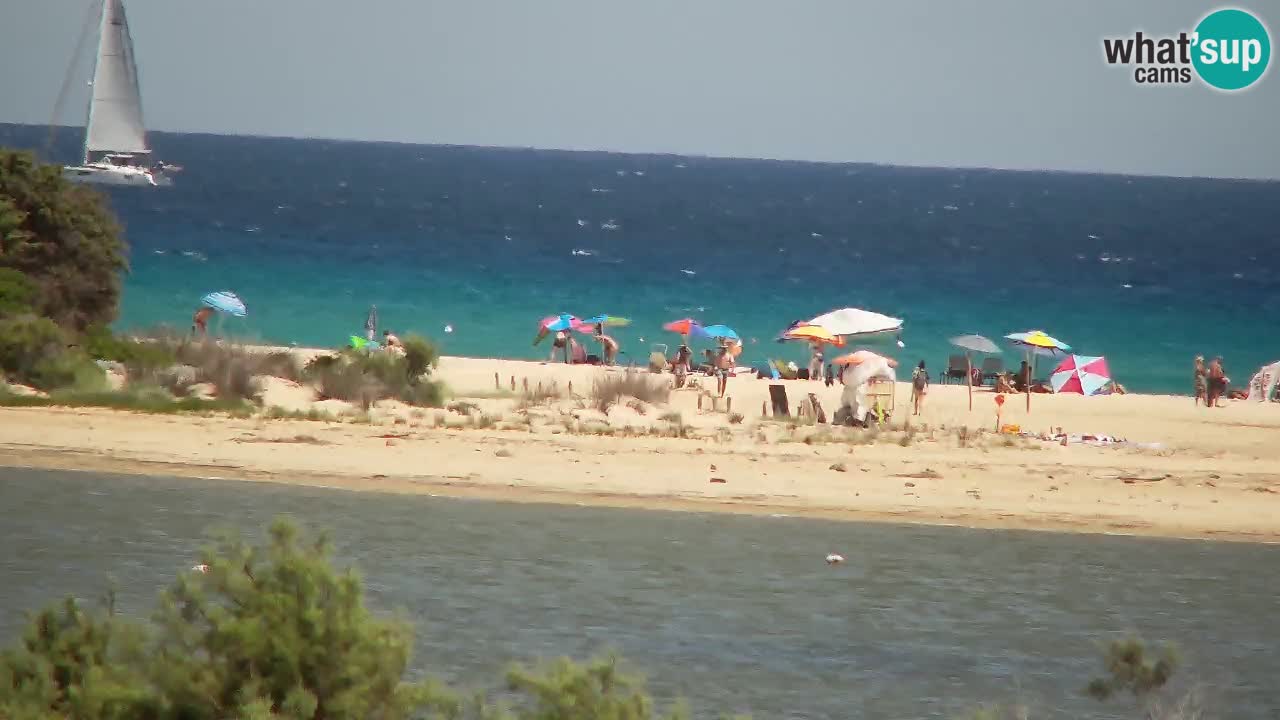 Webcam Chia – Vista en directo de la playa Su Giudeu