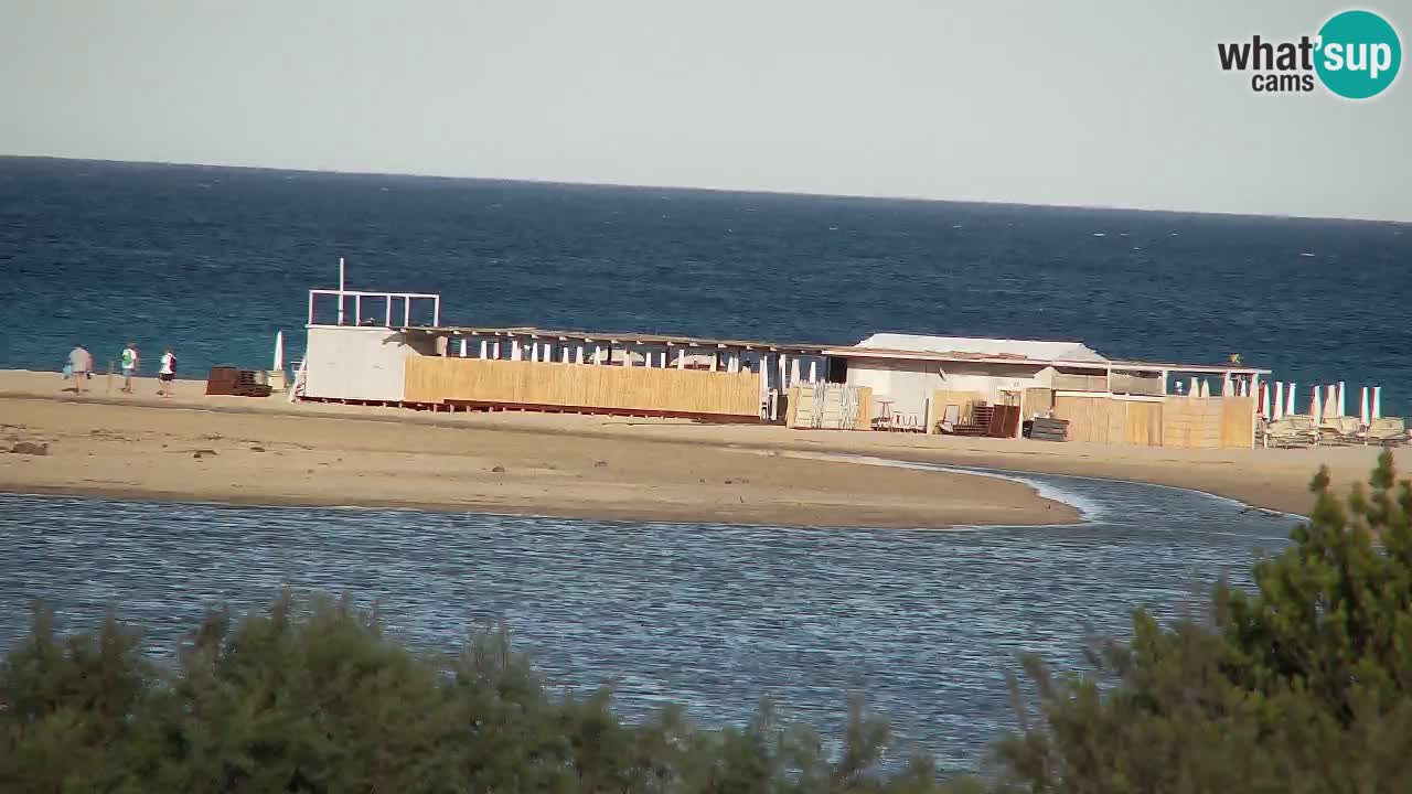 Webcam Chia – Vue en direct de la plage Su Giudeu