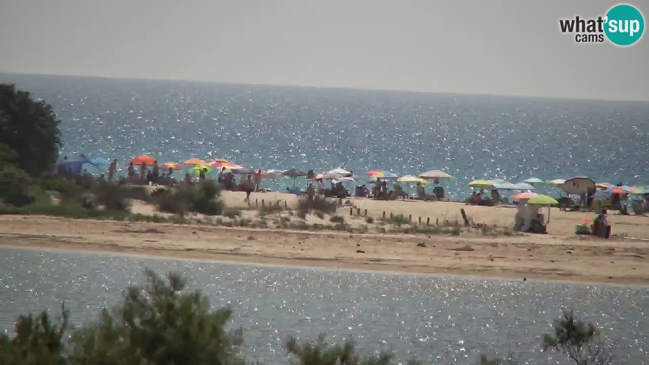 Webcam Chia – Vista en directo de la playa Su Giudeu