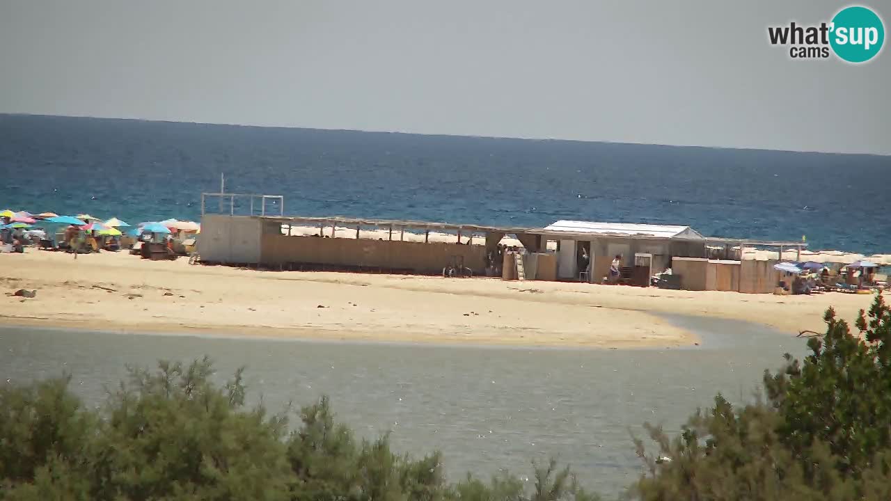 Webcam Chia – Vista en directo de la playa Su Giudeu