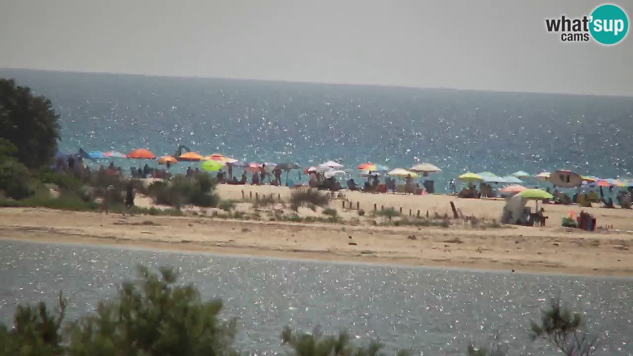 Webcam Chia – Vue en direct de la plage Su Giudeu