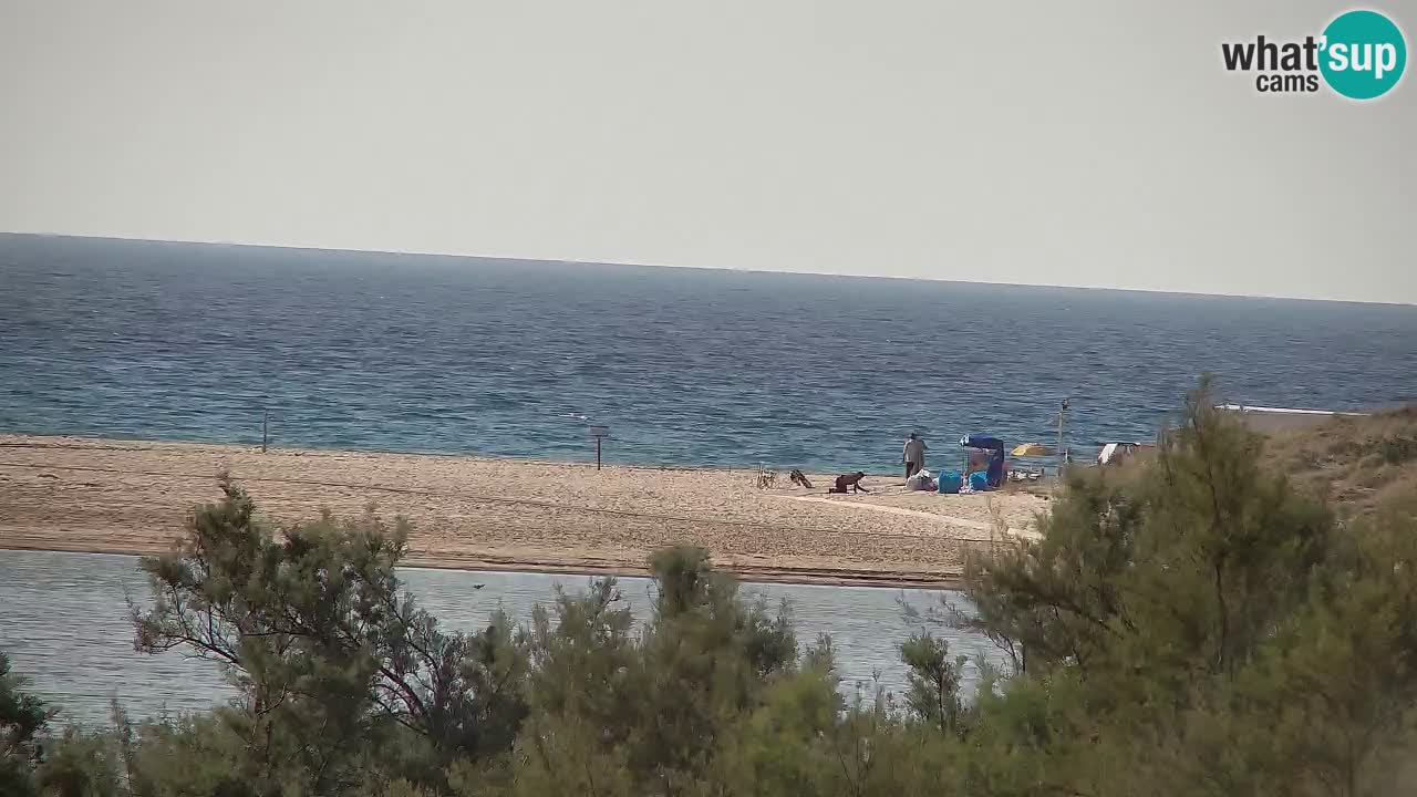 Webcam Chia – Vue en direct de la plage Su Giudeu
