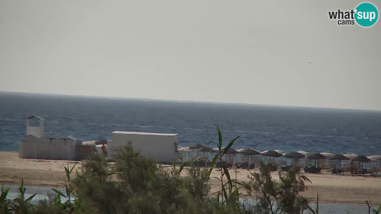 Webcam Chia – Vista en directo de la playa Su Giudeu