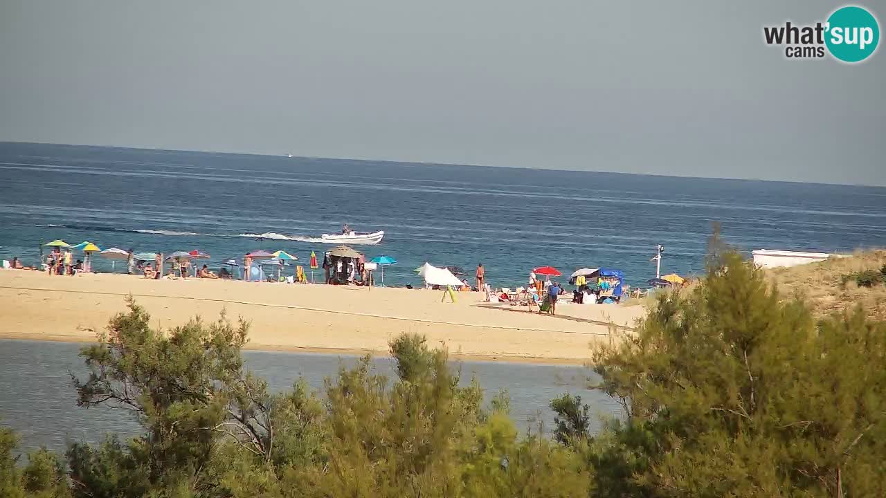 Webcam Chia – Vista en directo de la playa Su Giudeu