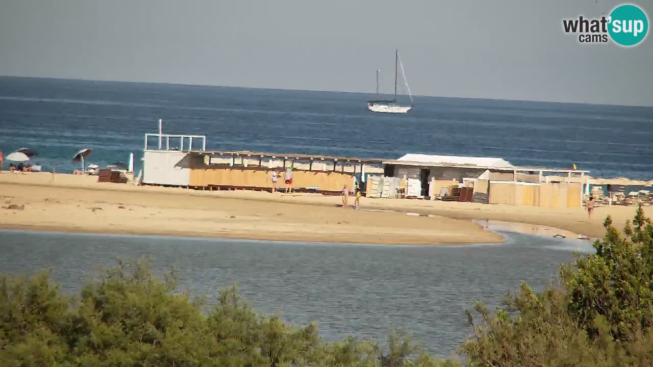 Webcam Chia – Vue en direct de la plage Su Giudeu