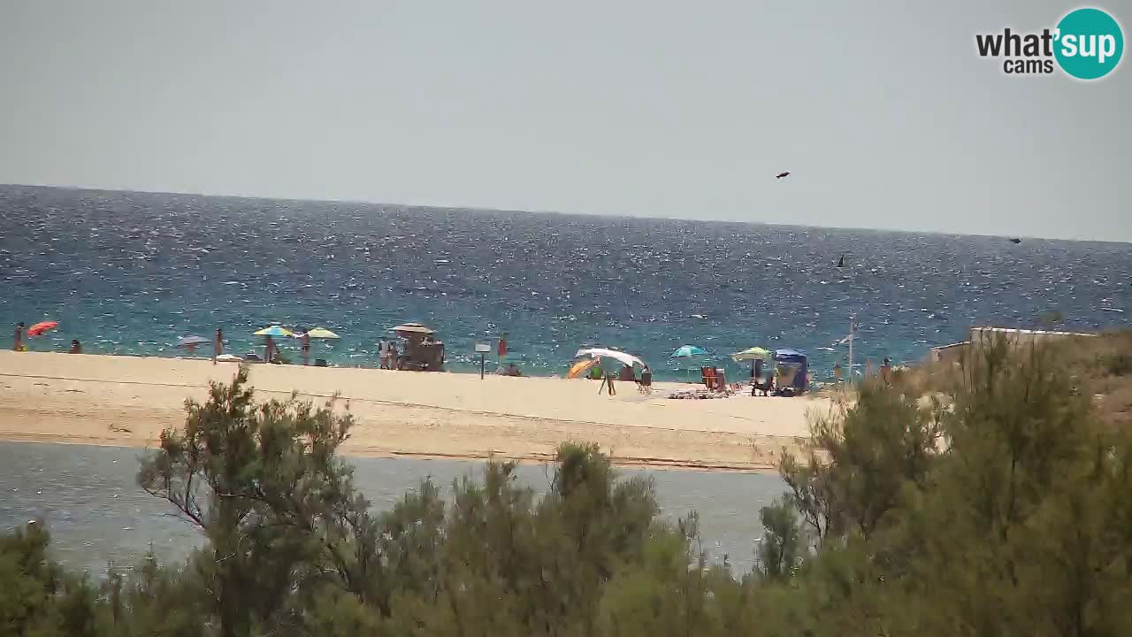 Webcam Chia – Vue en direct de la plage Su Giudeu