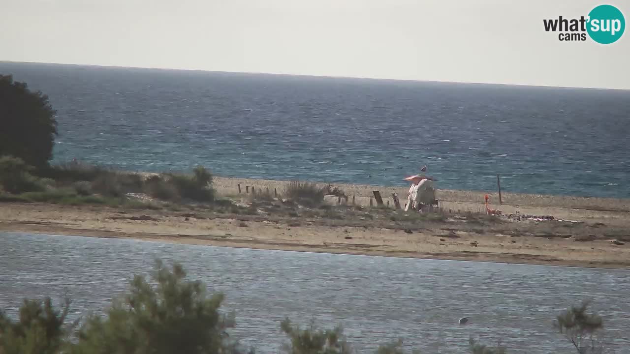 Webcam Chia – Vue en direct de la plage Su Giudeu