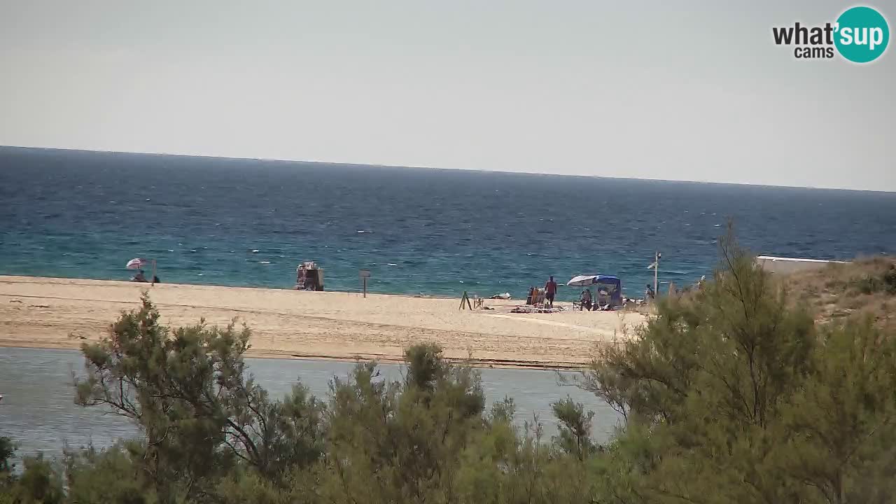 Spletna kamera Chia – Pogled v živo na plažo Su Giudeu