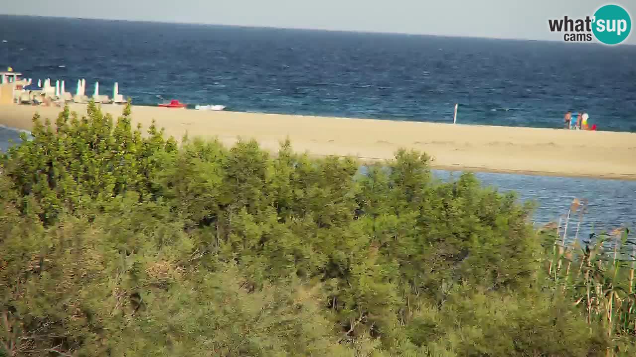 Webcam Chia – Vue en direct de la plage Su Giudeu