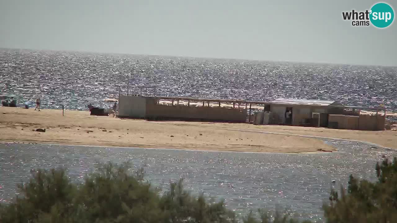 Webcam Chia – Vue en direct de la plage Su Giudeu