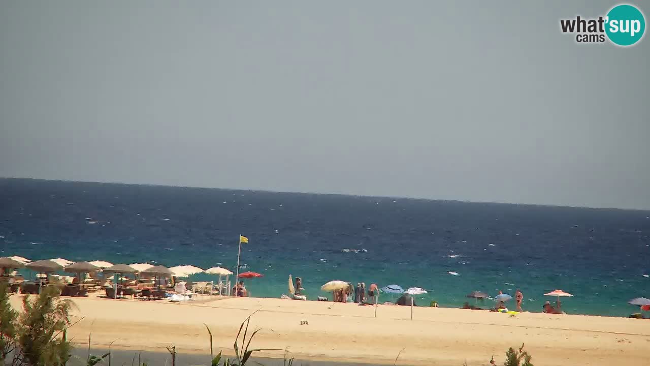 Webcam Chia – Vue en direct de la plage Su Giudeu