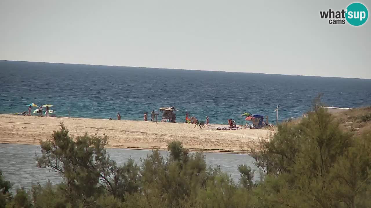 Webcam Chia – Vue en direct de la plage Su Giudeu