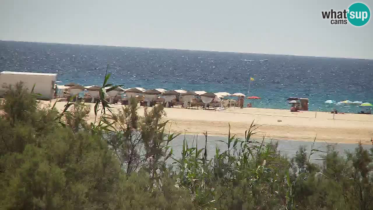 Spletna kamera Chia – Pogled v živo na plažo Su Giudeu