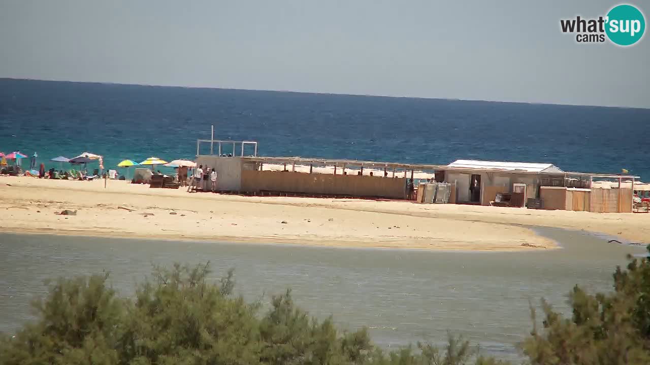 Spletna kamera Chia – Pogled v živo na plažo Su Giudeu