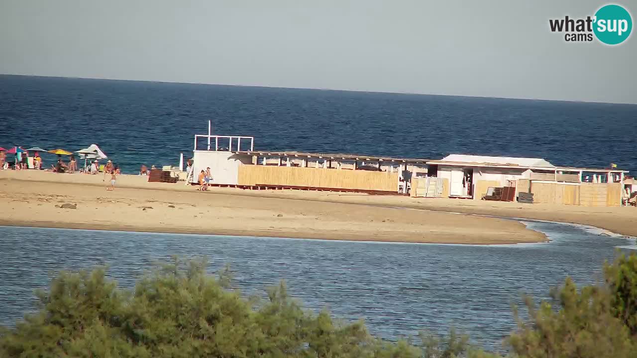 Webcam Chia – Vue en direct de la plage Su Giudeu