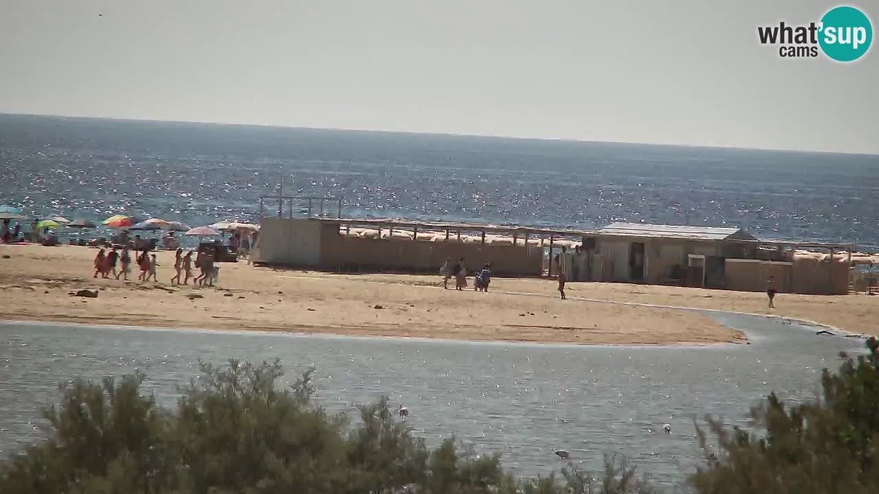 Webcam Chia – Vue en direct de la plage Su Giudeu