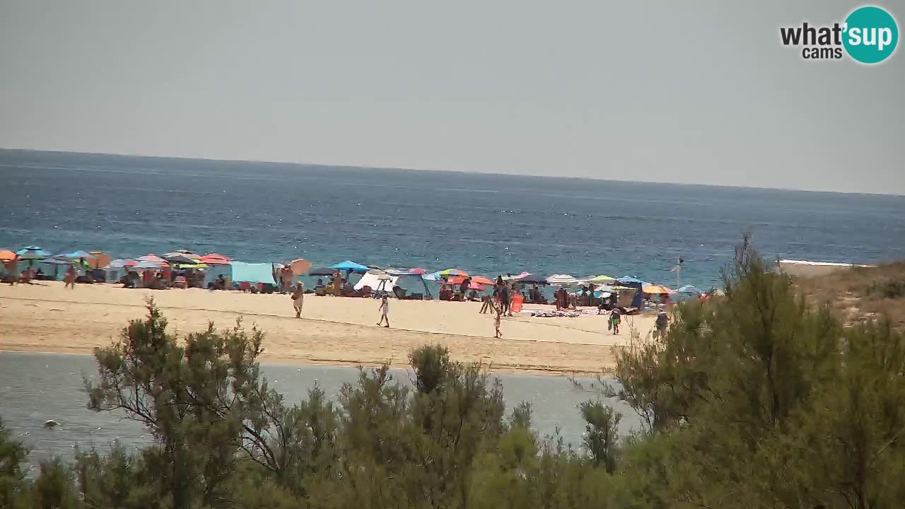 Webcam Chia – Vue en direct de la plage Su Giudeu