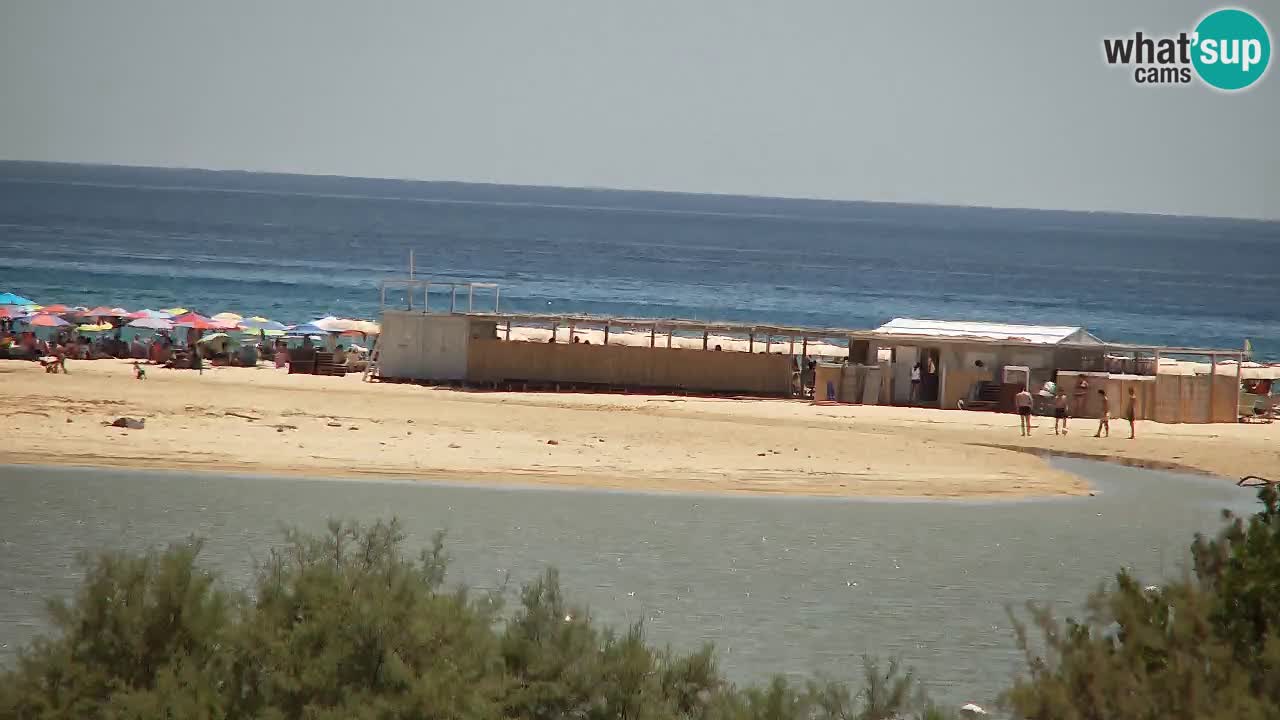 Webcam Chia – Vue en direct de la plage Su Giudeu
