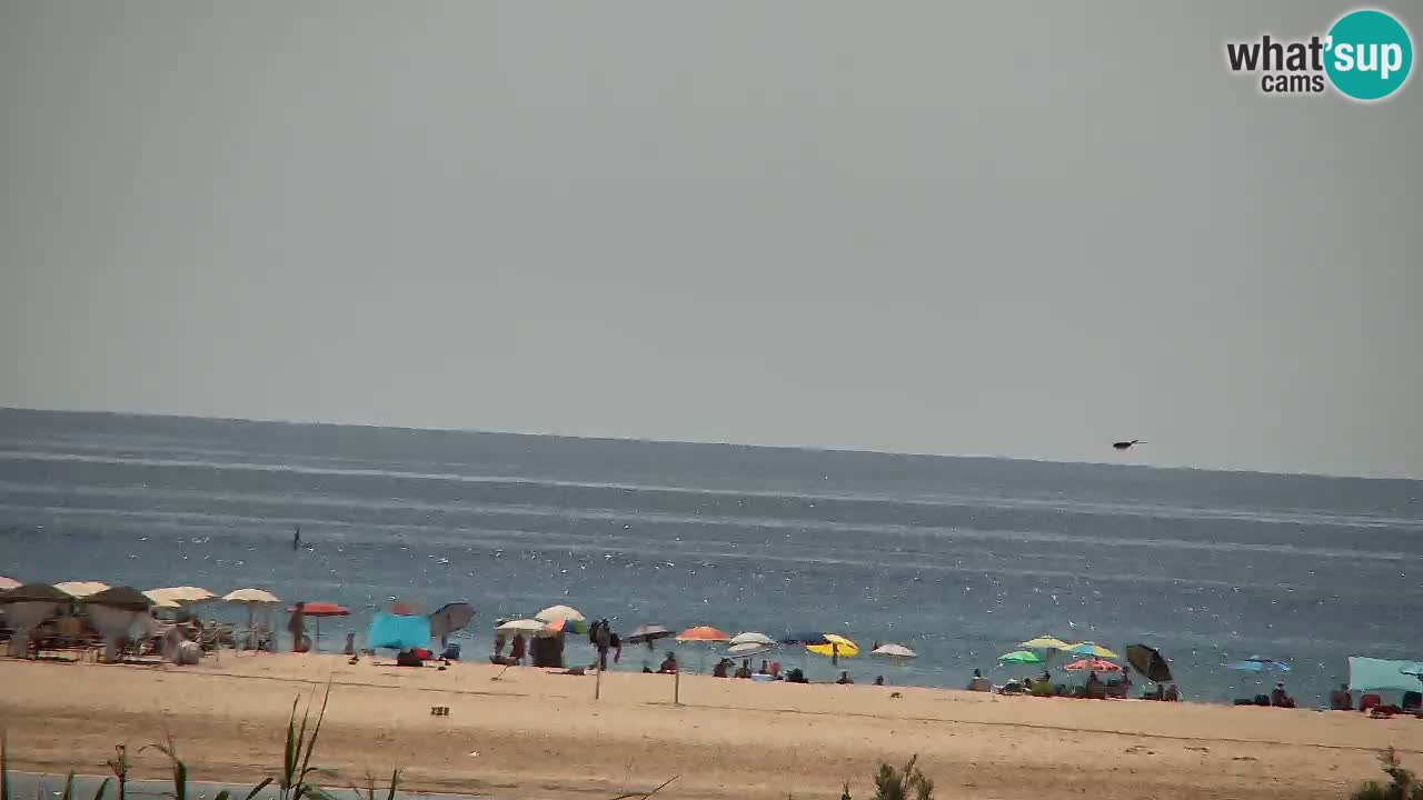 Spletna kamera Chia – Pogled v živo na plažo Su Giudeu