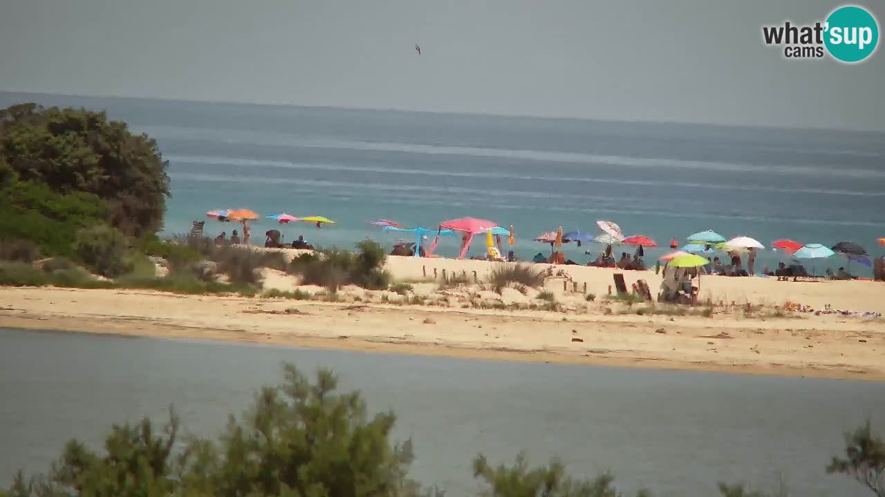 Webcam Chia – Vista en directo de la playa Su Giudeu