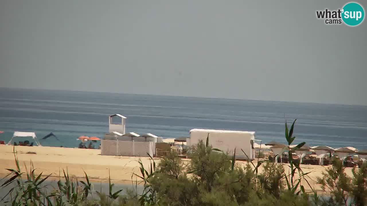 Webcam Chia – Vue en direct de la plage Su Giudeu