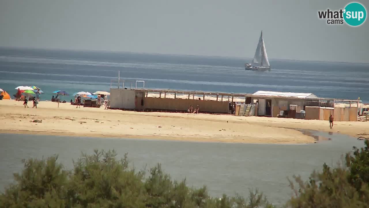 Webcam Chia – Vista en directo de la playa Su Giudeu
