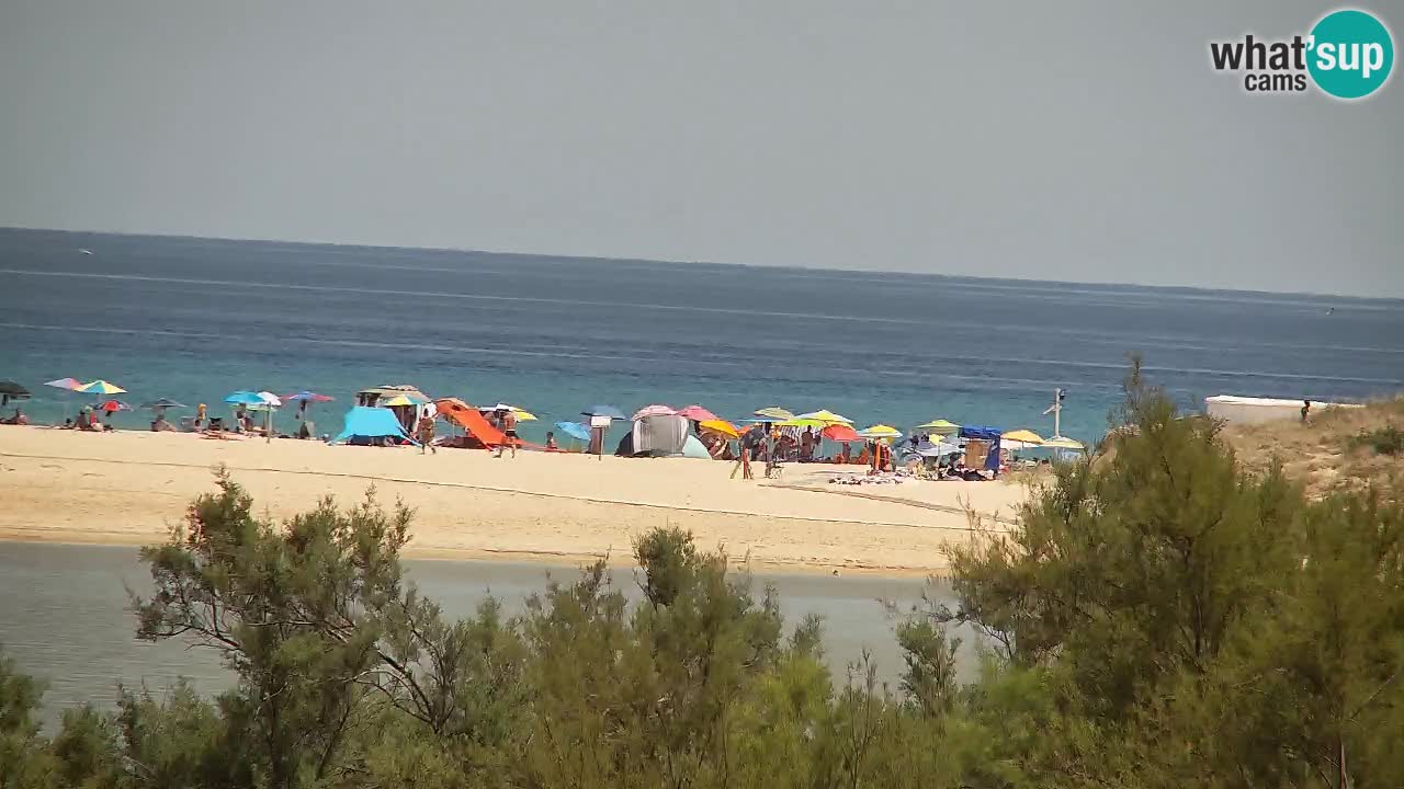Spletna kamera Chia – Pogled v živo na plažo Su Giudeu