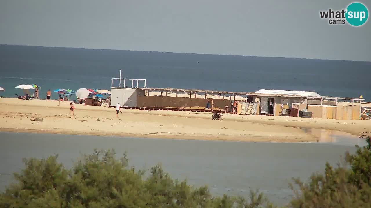Webcam Chia – Vue en direct de la plage Su Giudeu