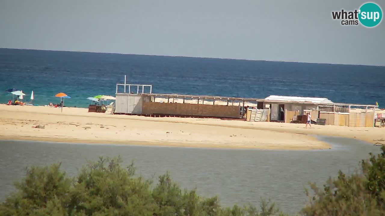 Spletna kamera Chia – Pogled v živo na plažo Su Giudeu