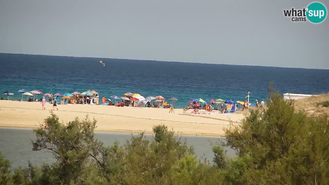 Webcam Chia – Vista en directo de la playa Su Giudeu