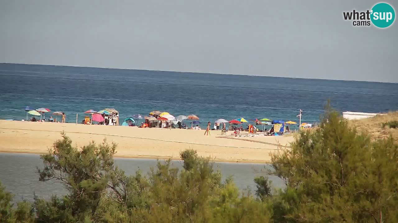 Webcam Chia – Vista en directo de la playa Su Giudeu