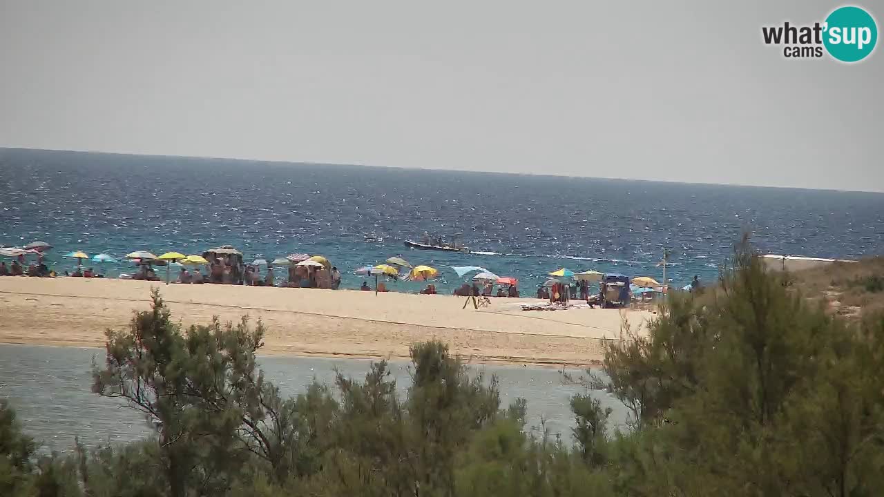 Webcam Chia – Vue en direct de la plage Su Giudeu