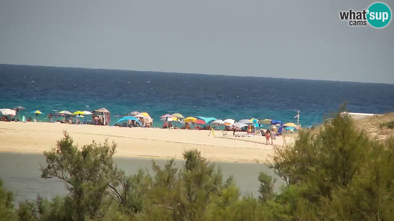 Webcam Chia – Vue en direct de la plage Su Giudeu