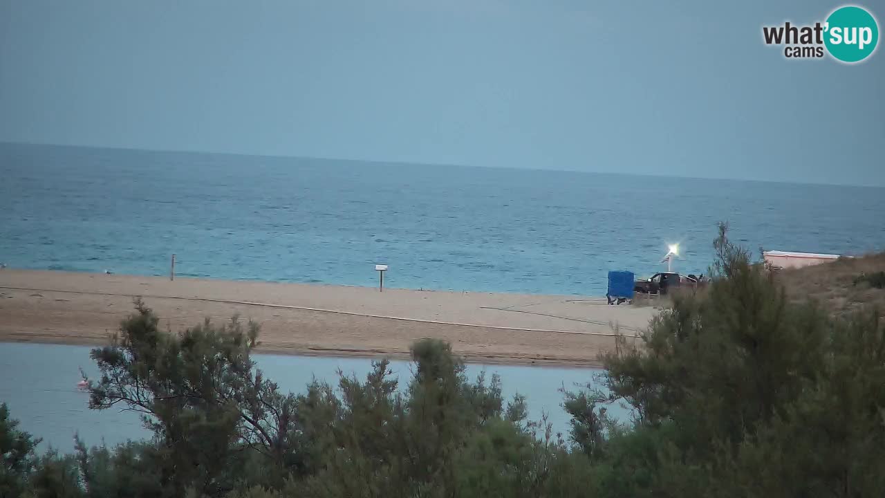 Webcam Chia – Vue en direct de la plage Su Giudeu