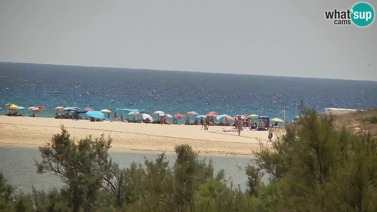 Webcam Chia – Vue en direct de la plage Su Giudeu