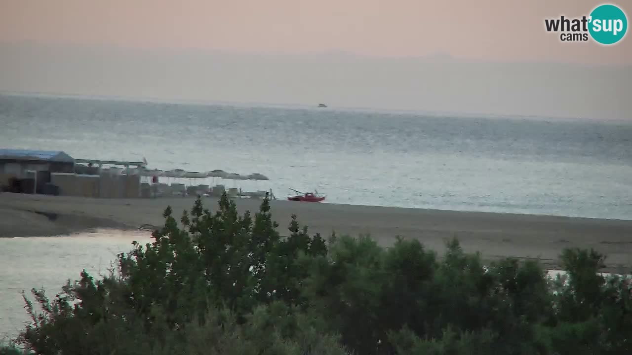 Spletna kamera Chia – Pogled v živo na plažo Su Giudeu