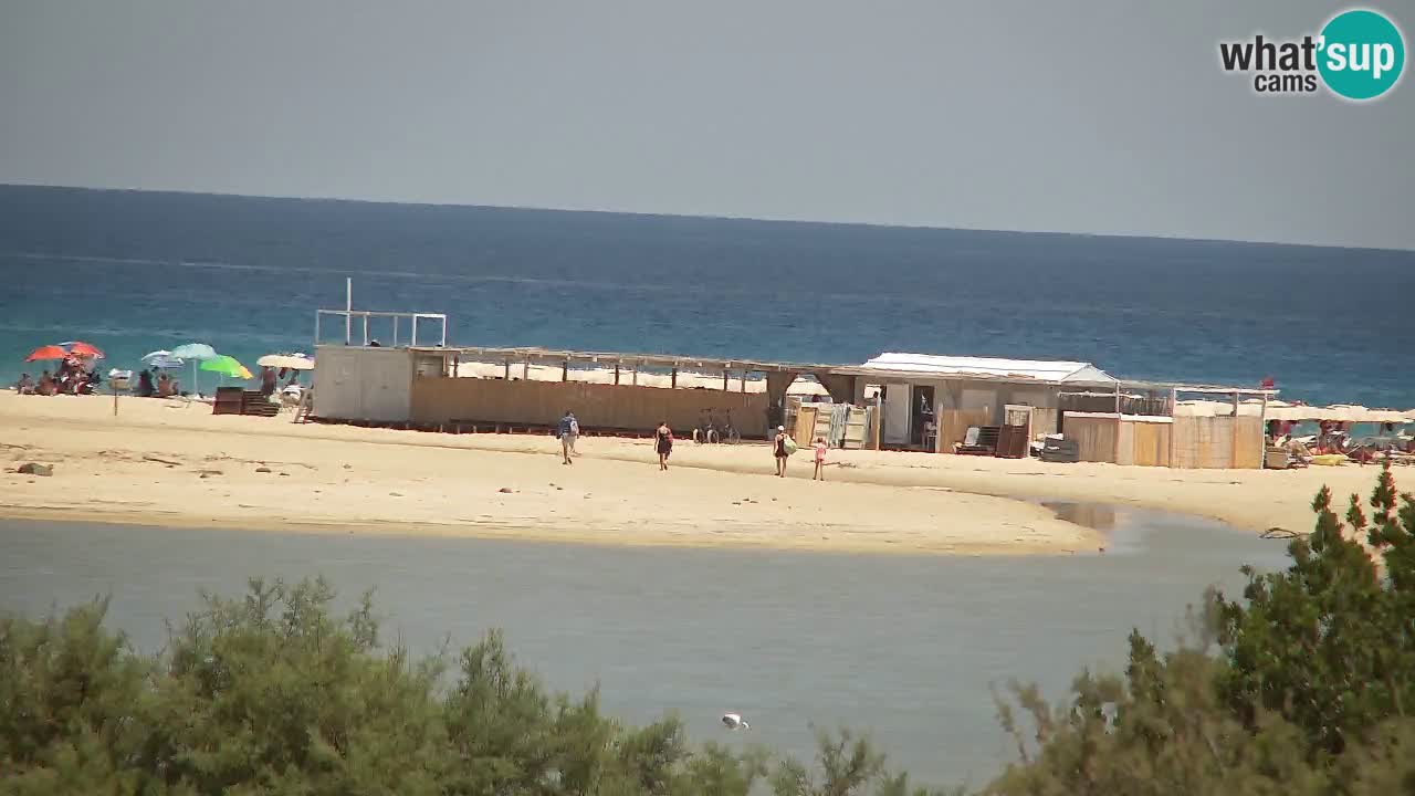 Webcam Chia – Vista en directo de la playa Su Giudeu