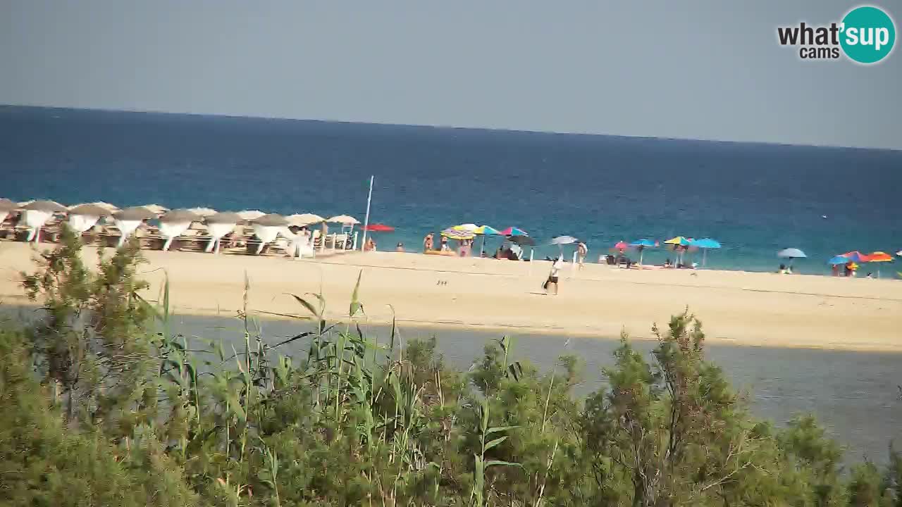Webcam Chia – Vue en direct de la plage Su Giudeu