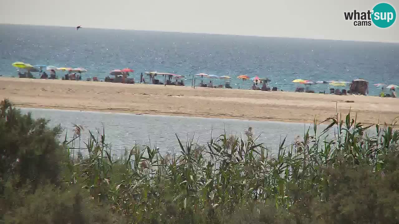Webcam Chia – Vista en directo de la playa Su Giudeu
