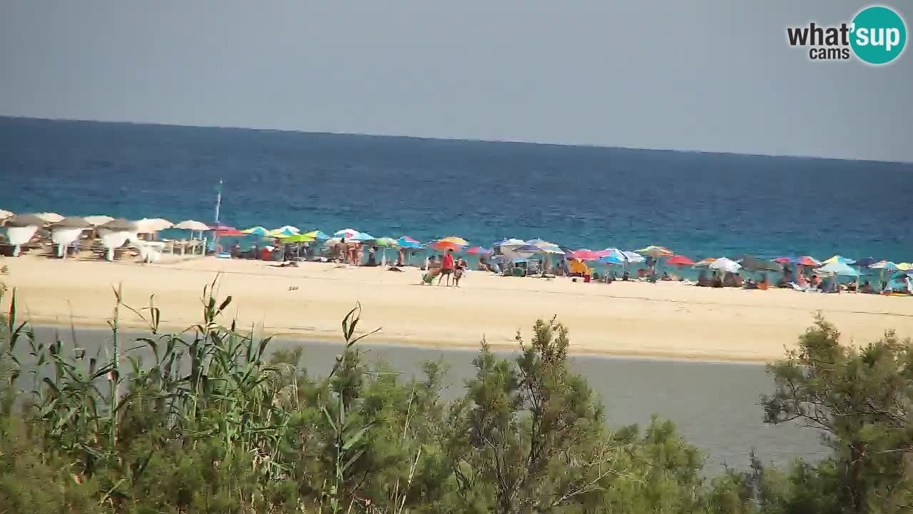Webcam Chia – Vue en direct de la plage Su Giudeu
